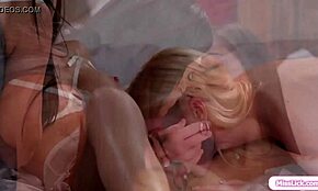 bride and bridesmaid get attention from grooms at wedding