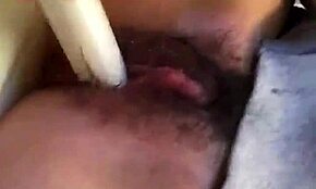 japanese girl touches her hairy pussy