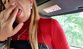 married woman cheats with car salesman in parking lot affair