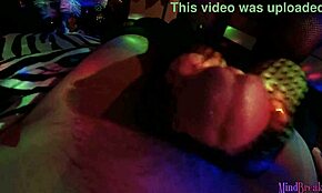 my goth neighbor warmed my dick with oiled legs for christmas