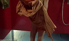 blonde strips off black panties to show naked body on cam 😉