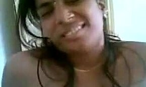 a tempting indian skank reveals hairy pussy on camera