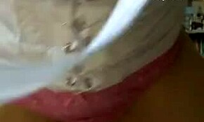 Curvy Brunette in White Shirt Teases Deeply