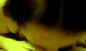 Gal with tattooed breasts knows how to please her boyfriend with a blowjob and cum on tits