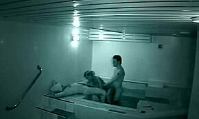 Sauna sex with two hung guys, girlfriend craves both! 😈