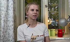 Pixie slams a heart-shaped butt plug deep in her tight ass