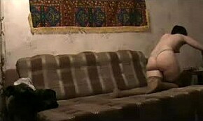 Short-haired brunette enjoying the humiliating process 😈