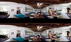 August Ames And Valentina Nappi In Kinky Lingerie Group Scene