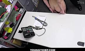 hot shoplifter fucked by officer jc wilds after hiding merchandise