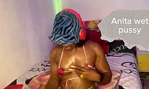 Behind The Scene: Ebony Babe's Pussy Wets Bed During Period Sex