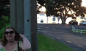 Nz Milf Slut Public Display And Pissing At Seaside Resort