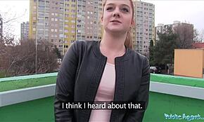 Public Agent Seduces Innocent Ginger Girl for Car Bonnet Action