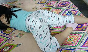 Incredible Stepmom Flashes Panties While Getting Assfucked