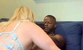 PAWG Jenna Starr rides Ace Hardz' big black dick. She takes it with ease