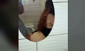 Public toilet encounter with peruvian girl