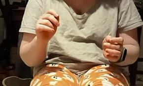 Amateur young 18+ homemade webcam shows dirty feet in bdsm femdom session