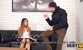 Debt4k: Smart Russian Beauty Seduces Collector for Debt Delay with Hot Sex