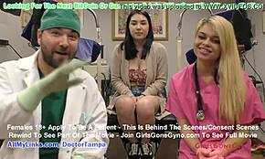 busty asian mina moon undergoes humiliating gyno exam for tampa university entrance by doctor tampa