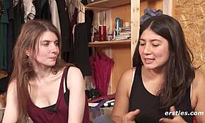 Hot German Babes Bang Each Other with Strap-On in Wild Session