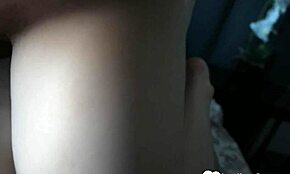 intense doggy style sex on the bed with cute tattooed teen