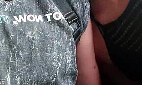 My friend touches me while I suck him off on a crowded train.