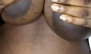 Ebony BBW RIDES cucumber with her BIG ASS.