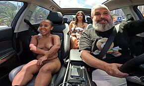 Anãzinha Do Mau Strips Naked in Car, Teases on São Paulo Streets