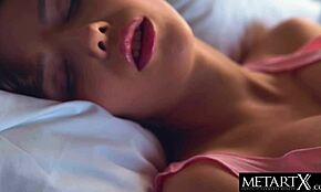 see her perfect breasts bounce while she climaxes solo