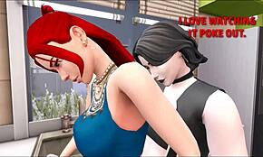 yo, my goth girlfriend in sims 4 futa is unreal! 😍