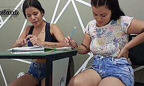 Wow, estudiante Abby gets so hot and rides me for grades! 🔥