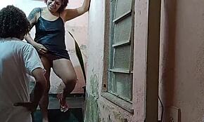 feeling desperate, the married woman offers her body to the bricklayer for a discount