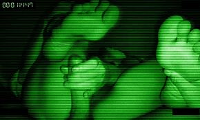 Wow! Stepmom’s hidden handjob and wild ride caught on tape!