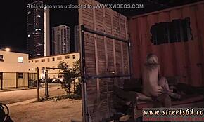 Man, this bondage audition got teen Goldie tied up outdoors!