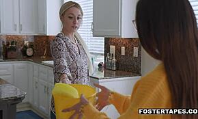 Stepmom And Stepdaughter In A Family Fantasy Scenario With Aria Skye And Misha Mynx