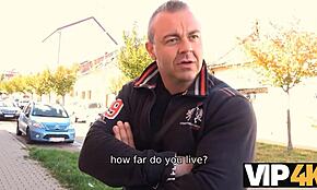 Man seduces big-tittied Czech woman by boyfriend's side!