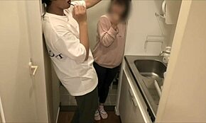 this new japanese couple can't stop getting wild all night long in their apartment