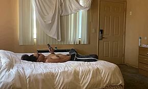 Peeping Tom Spots Honeydip731 Toying with Her Tight Pussy