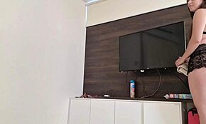 Blonde Housewife Cleaner Accepts Money for Deepthroat Financial Domination