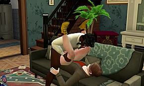 Gay threesome with monster cocks and anal