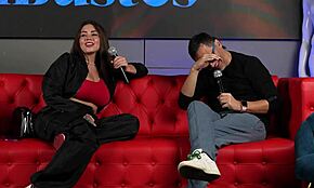 Damn! Sara Blonde bangs a fan’s huge cock as cuckold husband watches