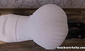 big ass young wife flashing no panties in tight dress. caught her perfect body on camera.