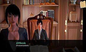 In my new family, the redhead milf with big tits and ass explores erotic adventures