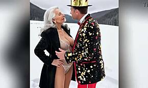 gilf展示性感新年晚礼服，脏话连篇。最后看 horny 奶奶裸体！