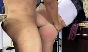 stepfather finds stepdaughter stuck takes advantage of her big ass amateur home video