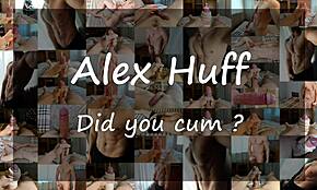 Hot young alexhuff jerks off his cock and cums loudly.