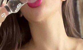 I sneak a quick masturbation in friend's room during her shower