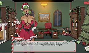 Mrs. Santa says, 'Tease me with the anal plug'