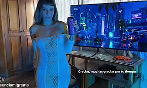 blonde roleplays as a whore for sale, getting fucked and tasting everything while cheating makes her horny for cum inside