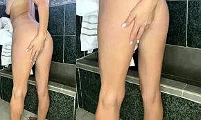 Hey, watch me strip and wash my wet milf body!