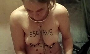 2024 Slave F in Raw Auto-Session with Uro and Dildo in Bound Doggy Style